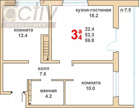 2-к кв. Свердловская область, Верхняя Пышма Гранд Успенский жилой ...