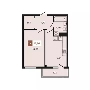 1-к кв. Ростовская область, Аксайский район, Щепкинское с/пос, пос. ...