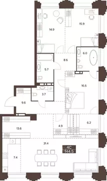 3-к кв. Алтайский край, Барнаул Социалистический просп., 97 (146.5 м)