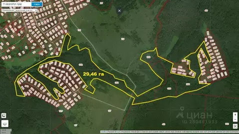 Участок в Тульская область, Заокский район, Страховское муниципальное ...