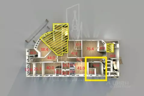 Офис в Свердловская область, Екатеринбург ул. Чайковского, 11 (45 м)