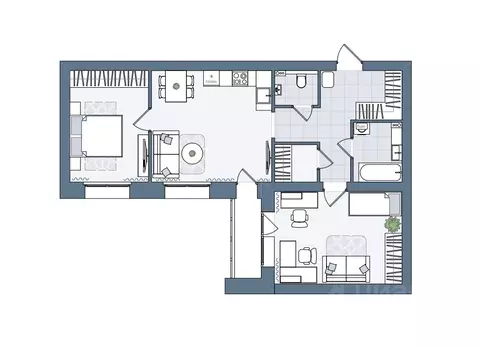 3-к кв. Кировская область, Киров городской округ, пос. Чистые Пруды ...
