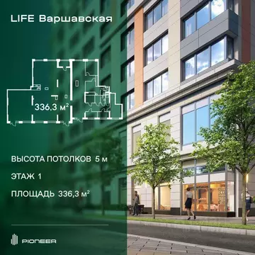 Торговая площадь в Москва Каширский проезд, 25к1 (336 м)
