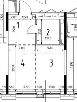 Квартира-студия: Москва, улица Крузенштерна, 9 (28.6 м)