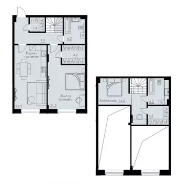 2-к кв. Воронежская область, Воронеж ул. Жилина, 7 (92.7 м)