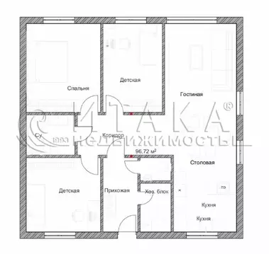 Дом в Аннинское городское поселение, деревня Иннолово (96.72 м)