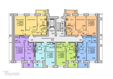 1-к кв. Орловская область, Орел ул. Космонавтов, 15 (42.5 м)