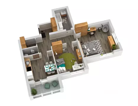 2-к кв. Кировская область, Киров ул. Капитана Дорофеева, 24 (80.4 м)