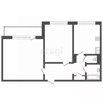 2-к кв. Костромская область, Кострома Черноречье мкр, 32 (31.6 м)