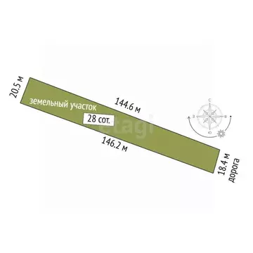 Участок в Тамбовская область, Тамбовский муниципальный округ, с. ...