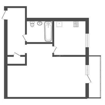 1-комнатная квартира: Тула, проспект Ленина, 157 (34.8 м)