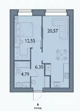 1-к кв. Брянская область, Брянский район, пос. Мичуринский, ...