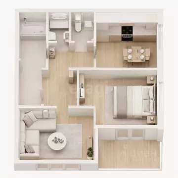 2-к кв. Нижегородская область, Нижний Новгород Северный жилрайон, ул. ...