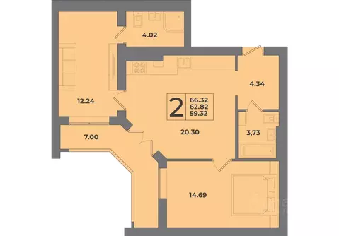 2-к кв. Калининградская область, Калининград Коммунистическая ул. ...