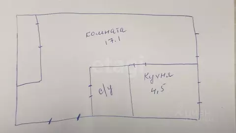 1-к кв. Брянская область, Брянск Харьковская ул., 15А (30.9 м)