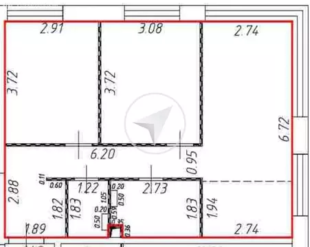 3-комнатная квартира: Москва, улица Мустая Карима, 12 (57.1 м)