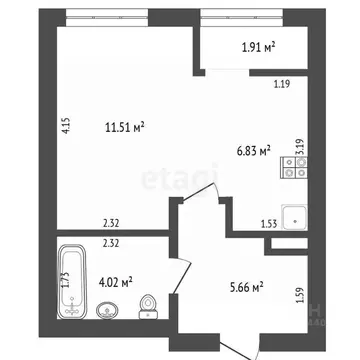 Студия Тюменская область, Тюмень Рощино мкр, ул. Александра ...