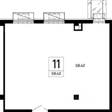Офис в Крым, Симферополь ул. Крымская, 2 (58 м)