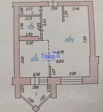 1-к кв. Чувашия, Чебоксары ул. Чапаева, 2 (54.2 м)
