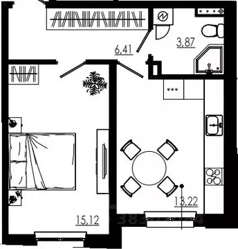 1-к кв. Ленинградская область, Тосненский район, Форносовское ...