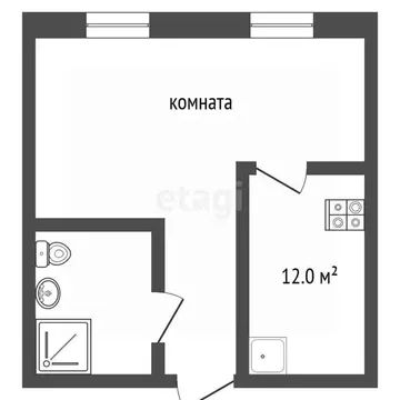 2-к кв. Ставропольский край, Пятигорск ул. Власова (34.0 м)