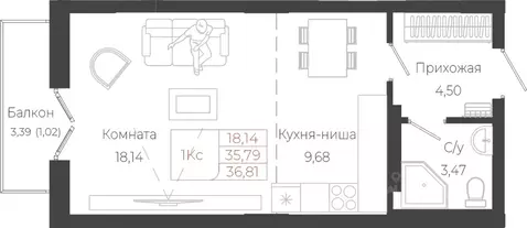 Студия Алтай, Майминский район, с. Майма ул. Энергетиков (36.81 м)
