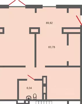 Офис в Оренбургская область, Оренбург ул. Перовского, 1 (90 м)