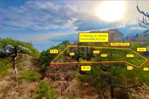 Участок в Крым, Ялта муниципальный округ, Восход пгт ул. Авроры (8.11 ...