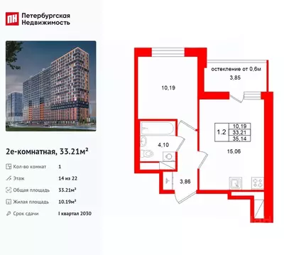 1-к кв. Ленинградская область, Всеволожский район, Свердловское ...
