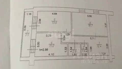 2-к кв. Татарстан, Лаишево ул. Ульяны Громовой, 33В (59.7 м)