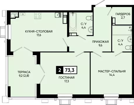 1-к кв. Ставропольский край, Кисловодск городской округ, пос. ...