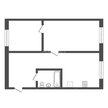 2-к кв. Тульская область, Богородицк ул. Ленина, 22 (42.2 м)