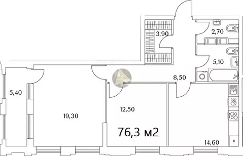 2-комнатная квартира: Санкт-Петербург, Планерная улица, 99 (76.3 м)