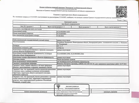 Участок в Нижегородская область, Богородский муниципальный округ, д. ...