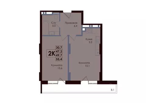 2-к кв. Ростовская область, Ростов-на-Дону Западный мкр, Академия ...