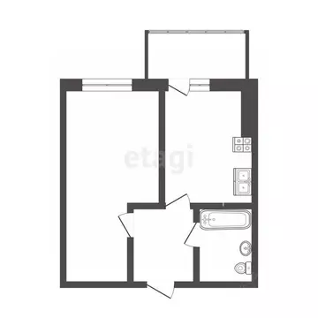 1-к кв. Смоленская область, Смоленск ул. 100-летия Комсомола, 1к5 ...