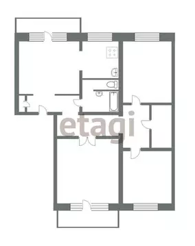 4-комнатная квартира: Миасс, улица Нахимова, 20 (95.8 м)
