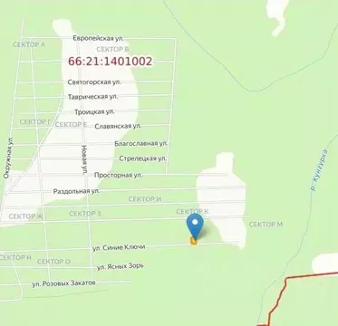 Участок в Свердловская область, Ревда муниципальный округ, с. Кунгурка ...