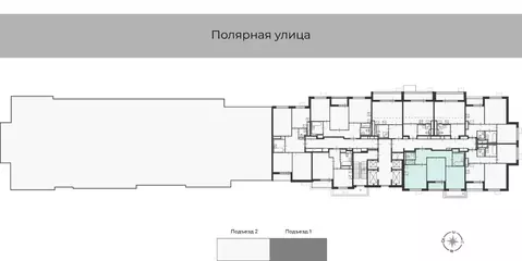 2-к кв. Москва Полярная ул., 16К1 (65.7 м)