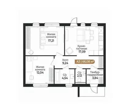 Таунхаус в Ленинградская область, Всеволожск ш. Южное (66 м)