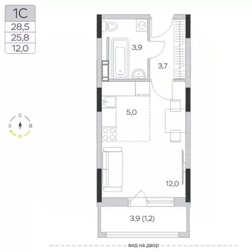 Студия Московская область, Мытищи городской округ, д. Пирогово ул. ...