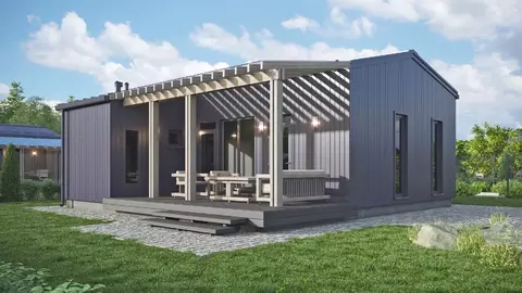 Коттедж в Ленинградская область, Ломоносовский район, Низинское с/пос, ...