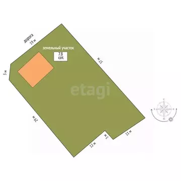 Участок в Саха (Якутия), Якутск пер. Московский, 6/1 (7.8 сот.)