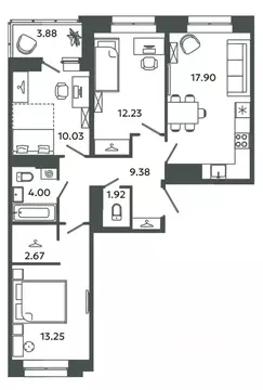 3-к кв. Ленинградская область, Ломоносовский район, Аннинское ...