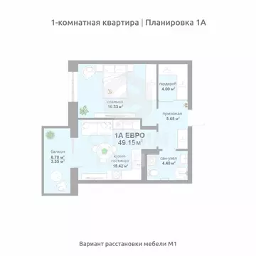 1-к кв. Владимирская область, Владимир Текстильщик СНТ,  (49.15 м)