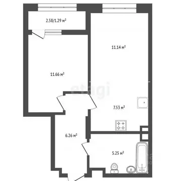 1-к кв. Ростовская область, Батайск Северная ул., 2Ак2 (42.0 м)