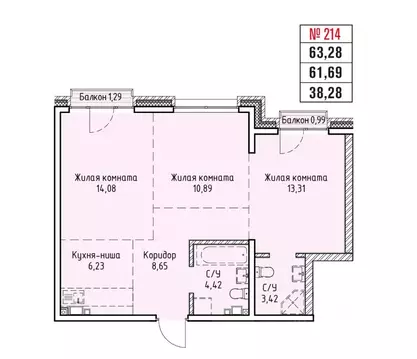 3-к кв. Иркутская область, Иркутск Правобережный округ, Стрижи Сити ...