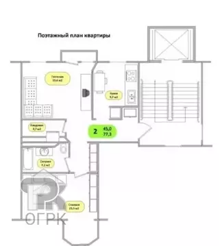 2-к кв. Москва бул. Генерала Карбышева, 8 (75.9 м)