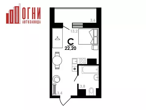 Студия Нижегородская область, Нижний Новгород Коломенская ул., 8к4 ...