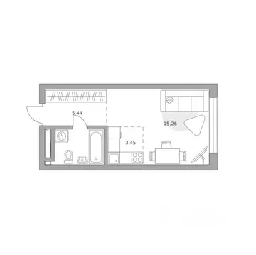 Студия Москва Северный ао, Западное Дегунино р-н, Тринити жилой ...